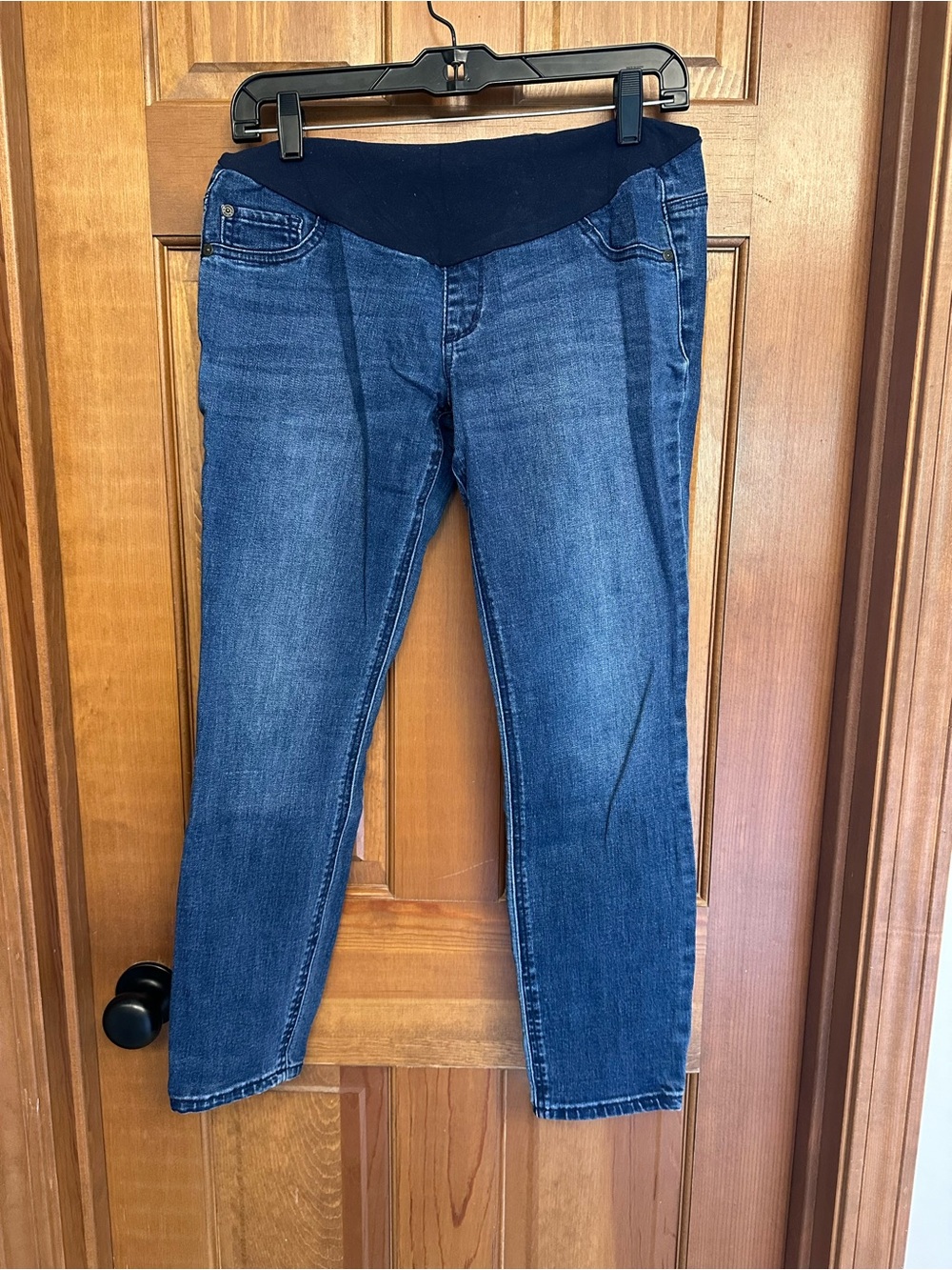 Indigo Blue Maternity Jeans with Waistband Size M petite